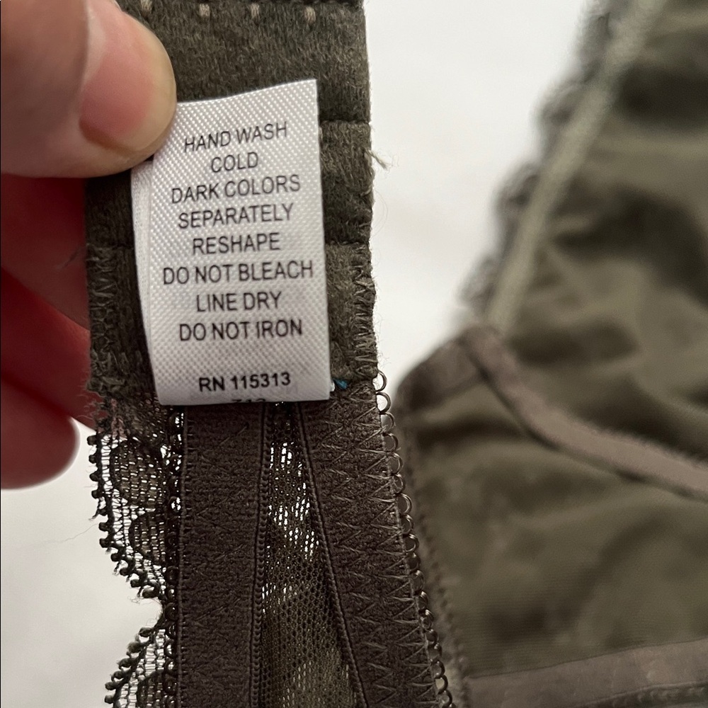 The Olive Lace Bralette - Picture 9 of 10